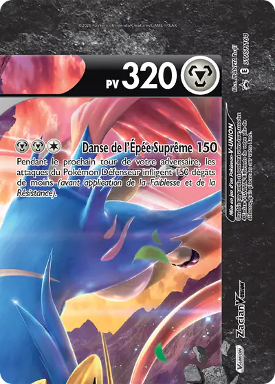 Image de la carte Pokemon Zacian-V-UNION SWSH164/184
