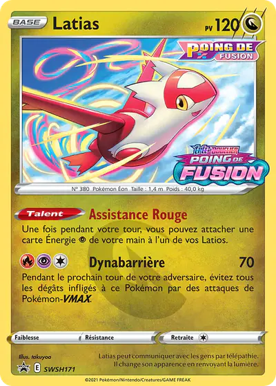 Image de la carte Pokemon Latias SWSH171/184