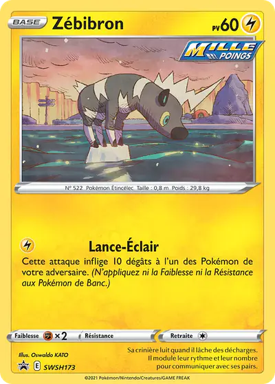 Image de la carte Pokemon Zébibron SWSH173/184