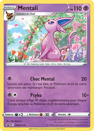 Image de la carte Pokemon Mentali SWSH174/184