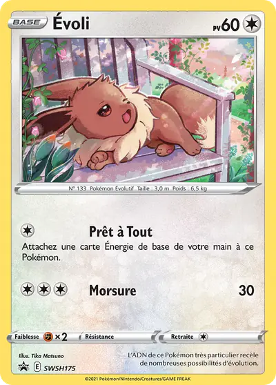 Image de la carte Pokemon Évoli SWSH175/184