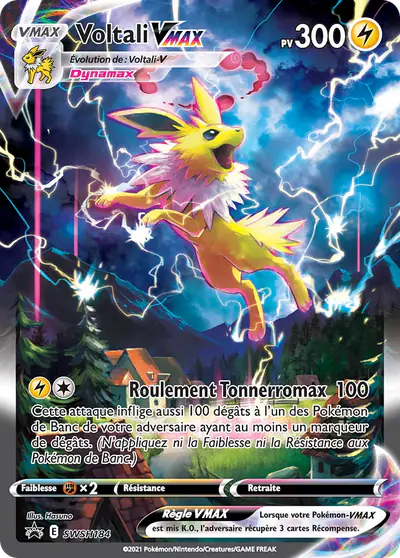 Image de la carte Pokemon Voltali VMAX SWSH184/184