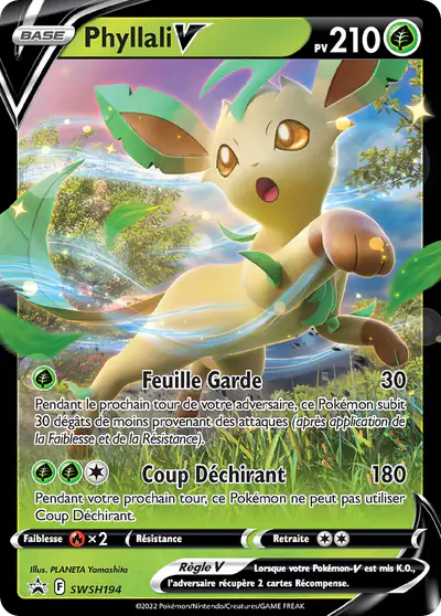 Image de la carte Pokemon Phyllali V SWSH194/184