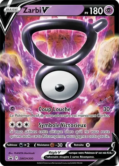 Image de la carte Pokemon Zarbi V SWSH300/184