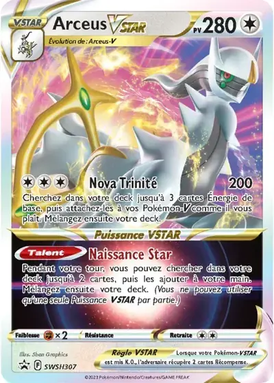 Image de la carte Pokemon Arceus VSTAR SWSH307/184