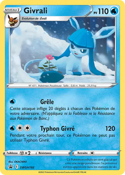 Image de la carte Pokemon Givrali SWSH192/184