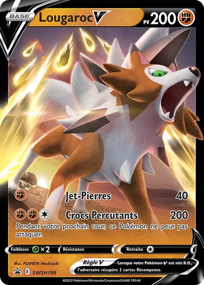 Image de la carte Pokemon Lougaroc V SWSH199/184