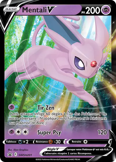 Image de la carte Pokemon Mentali V SWSH201/184