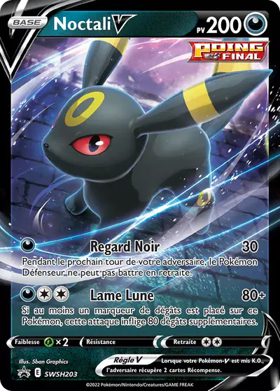 Image de la carte Pokemon Noctali V SWSH203/184