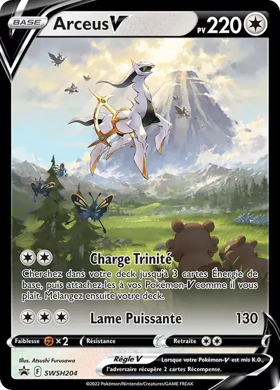 Image de la carte Pokemon Arceus V SWSH204/184