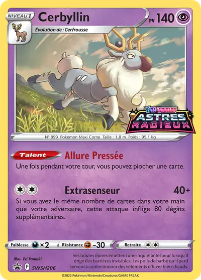 Image de la carte Pokemon Cerbyllin SWSH206/184