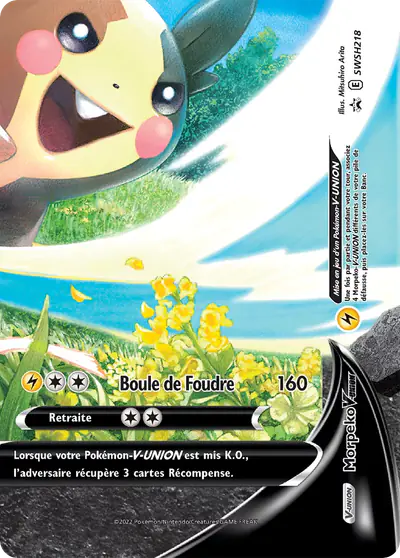 Image de la carte Pokemon Morpeko-V-UNION SWSH218/184