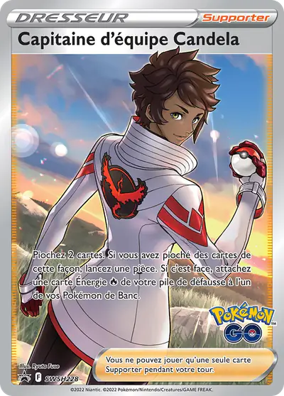 Image de la carte Pokemon Capitaine d'équipe Candela SWSH228/184