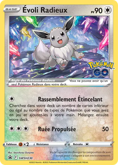 Image de la carte Pokemon Évoli Radieux SWSH230/184