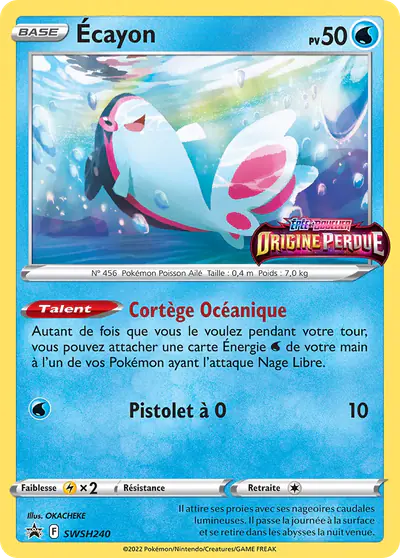 Image de la carte Pokemon Écayon SWSH240/184
