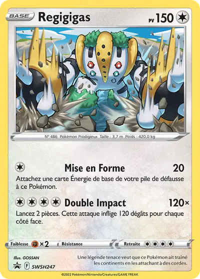 Image de la carte Pokemon Regigigas SWSH247/184