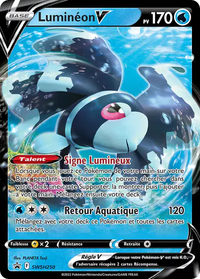 Image de la carte Pokemon Luminéon V SWSH250/184