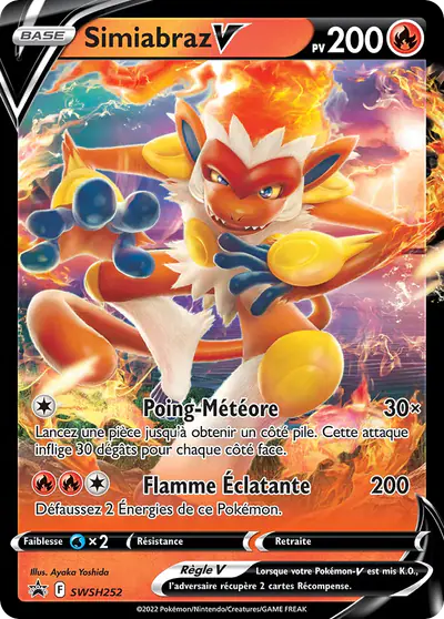 Image de la carte Pokemon Simiabraz V SWSH252/184