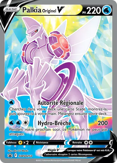 Image de la carte Pokemon Palkia Originel V SWSH253/184