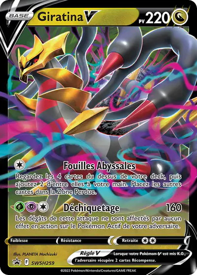 Image de la carte Pokemon Giratina V SWSH259/184