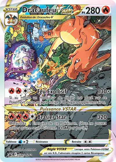 Image de la carte Pokemon Dracaufeu VSTAR SWSH262/184