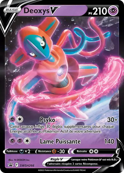 Image de la carte Pokemon Deoxys V SWSH266/184