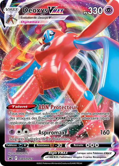 Image de la carte Pokemon Deoxys VMAX SWSH267/184