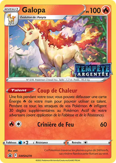 Image de la carte Pokemon Galopa SWSH270/184