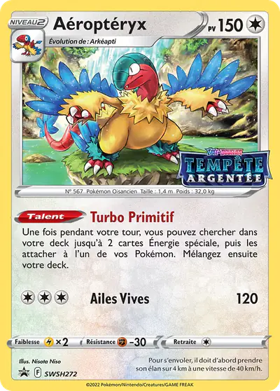 Image de la carte Pokemon Aéroptéryx SWSH272/184