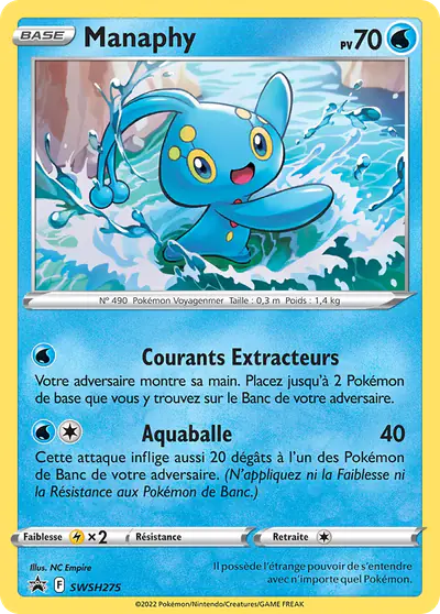 Image de la carte Pokemon Manaphy SWSH275/184
