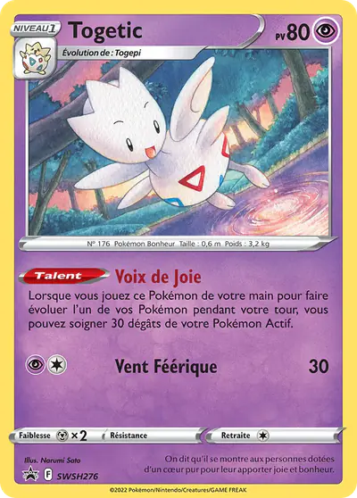 Image de la carte Pokemon Togetic SWSH276/184