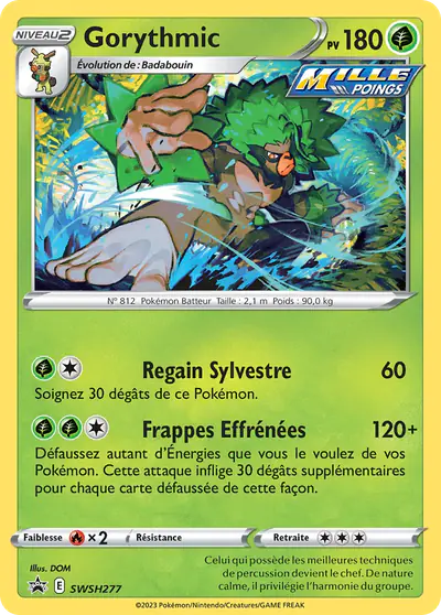 Image de la carte Pokemon Gorythmic SWSH277/184