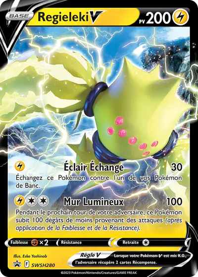 Image de la carte Pokemon Regieleki V SWSH280/184