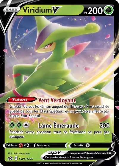 Image de la carte Pokemon Viridium V SWSH295/184