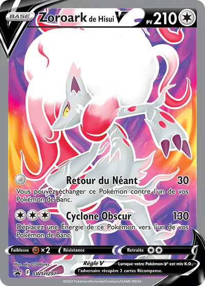 Image de la carte Pokemon Zoroark de Hisui V SWSH297/184
