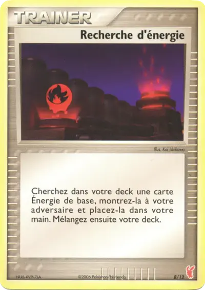 Image de la carte Pokemon Recherche d'énergie 8/12