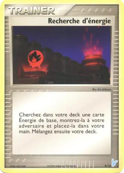 Image de la carte Pokemon Recherche d'énergie 9/12