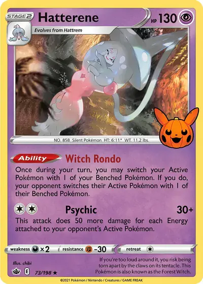 Image de la carte Pokemon Hatterene 73/30