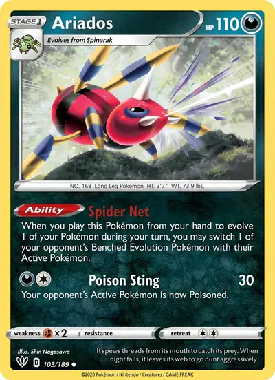 Image de la carte Pokemon Ariados 103/30