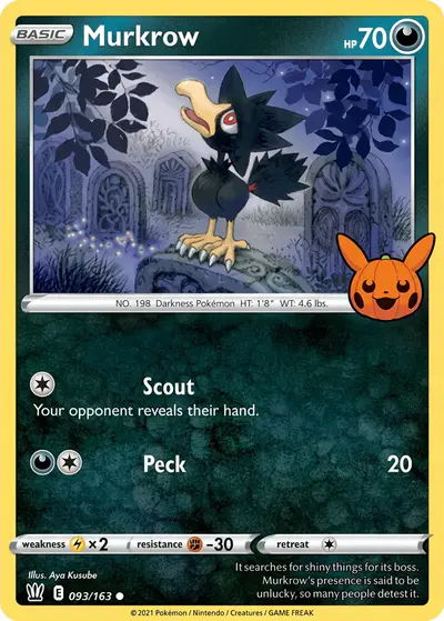 Image de la carte Pokemon Murkrow 93/30