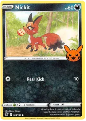 Image de la carte Pokemon Goupilou 103/30