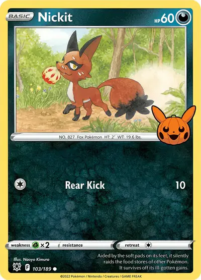 Image de la carte Pokemon Nickit 103/30