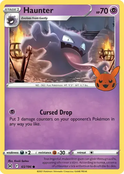 Image de la carte Pokemon Haunter 65/30