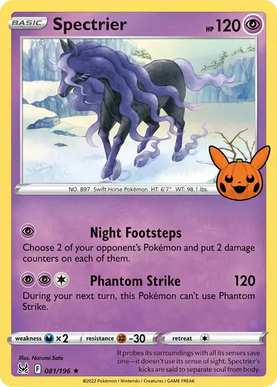 Image de la carte Pokemon Spectrier 081/30