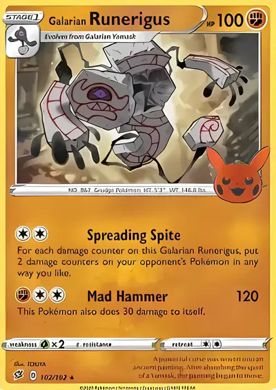 Image de la carte Pokemon Tutétékri de Galar 102/30