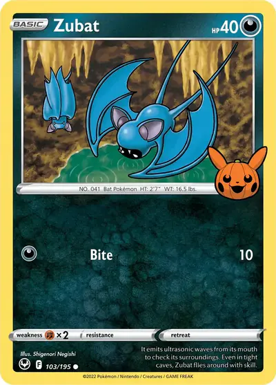 Image de la carte Pokemon Zubat 103/30