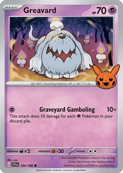 Image de la carte Pokemon Greavard 104/30