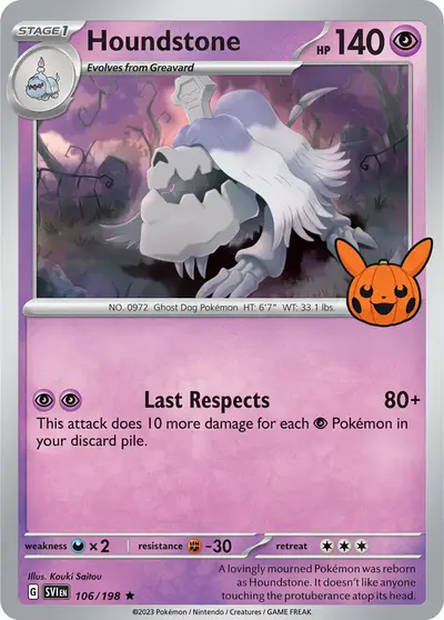 Image de la carte Pokemon Houndstone 106/30