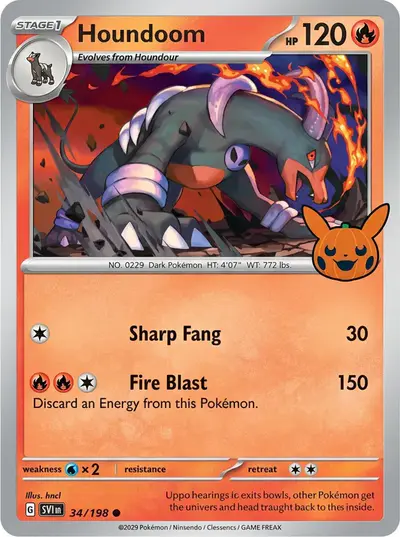 Image de la carte Pokemon Houndoom 34/30