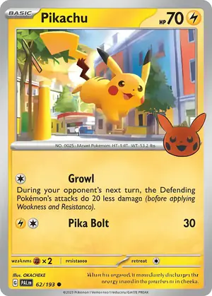 Pikachu 62/193